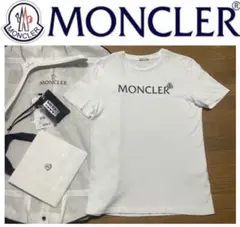 美品★MONCLER 国内正規モンクレール ロゴパッチ Tシャツ 半袖M