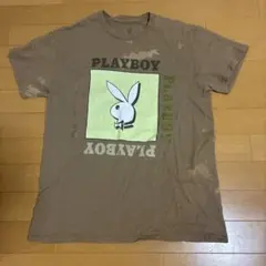 PLAYBOY Tシャツ ブラウン Mサイズ