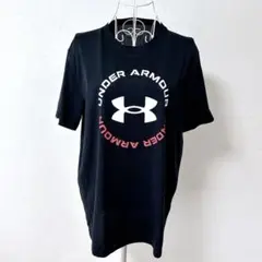 UNDER ARMOUR HeatGear ロゴプリントTシャツ ブラック LGのサムネイル