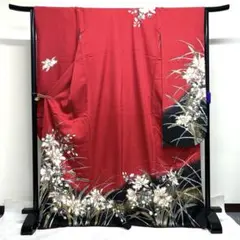 振袖　金彩　金通し　花模様　グラデーション　晴れの日　成人式　着物　039k