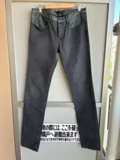 GIVENCHY ストレートデニム レザー切替 archiveのサムネイル
