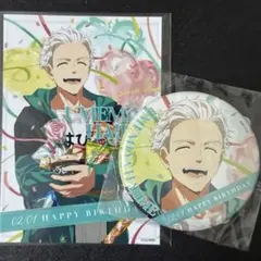 WINDBREAKER バースデー 缶バッジ ブロマイド 梅宮一 2点セット