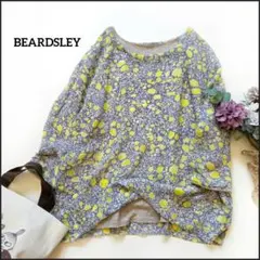 美品✨️BEARDSLEYビアズリー リネンギャザーチュニック パープル BEARDSLEY（ビアズリー）の「リネンギャザーチュニック（チュニック