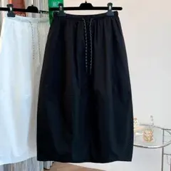 Aライン シンプル カジュアル ゆったり レディース I ロングスカート 着痩せ