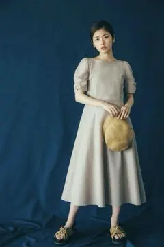 美品✨小芝風花さん✨ブルーレーベルクレストブリッジ　ロングワンピース　チェック