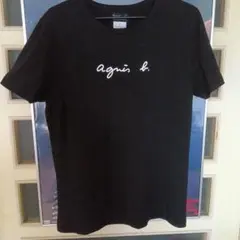 未使用に近い agnès b. Tシャツ黒 サイズ1 アニエスベー Mサイズ