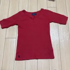 RALPH LAUREN リブTシャツ レッド キッズ130cmのサムネイル