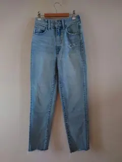 rienda　リエンダ　デニム　ジーンズ　ダメージ加工　　　 サイズ24