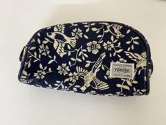 PORTER 花柄ポーチ ネイビーのサムネイル