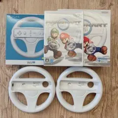 Wii マリオカートソフト&ハンドル２つ