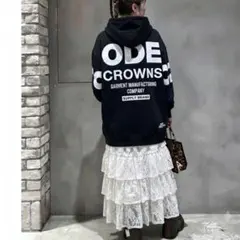 【新品タグ付】RODEO CROWNS フェイクレザーパッチパーカーユニセックスのサムネイル