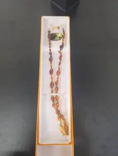 本鼈甲（べっこう） 波状デザイン ネックレス