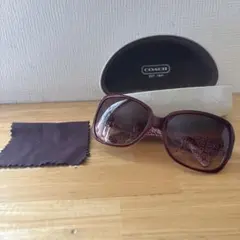 COACH サングラス ボルドー系 ケース付き