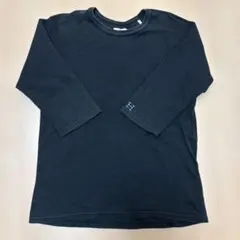 ハリウッドランチマーケット　ブラック 七分袖カットソー