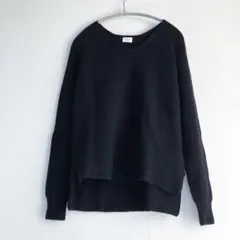 URBAN RESEARCH DOORS Vネックニット　ブラック