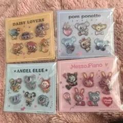 ナルミヤ　メゾピアノ　シール　セブンイレブンぷっくりしーる4枚セット