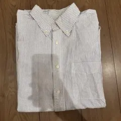 ユニクロオクスフォードシャツ　ストライプ