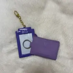 BTS パープル トレカケースと小物入れ
