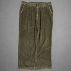 90s USA コーデュロイパンツ 極太　太畝 ブラウン ワイドヴィンテージ