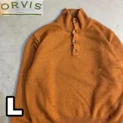 7WE387 ORVIS ハーフスナップ ウールニットのサムネイル