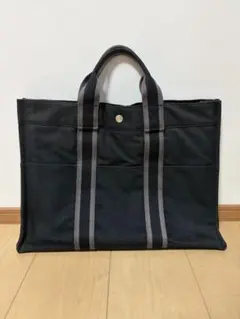⭐︎HERMES エルメス トートバッグ キャンバス 黒 - メルカリ