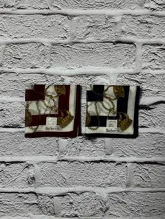 美品　Burberrys　ハンカチ2枚セット　ｗ1626-0212-3-3