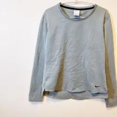 Nike 【S】 ナイキ 長袖 Tシャツ ライトグレー トレーニングウェア