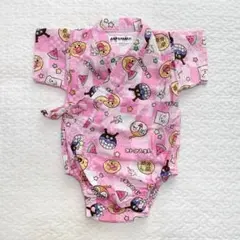 それいけ！アンパンマン 甚平 ベビーロンパース 女の子 70cm