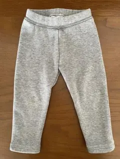 【90cm】baby GAPレギンス 裏起毛 10分丈 グレー