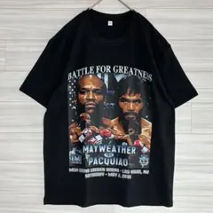 メイウェザー　× モズリー　Tシャツ　ボクシング　井上尚弥　パッキャオ 超破格！パッキャオvsメイウエザー偉人Tシャツ L ボクシング 格闘技