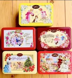 カファレル トランク缶 空き缶 ネコ 猫 茶トラ サバトラ クリスマス 