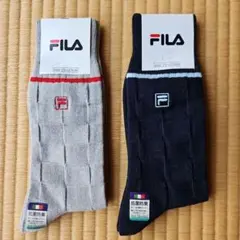 FILA メンズ ソックス 2足セット 抗菌防臭 25-27cmのサムネイル