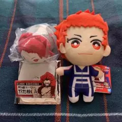 ヒロアカ 切島 ぬいぐるみ 名札バッジ