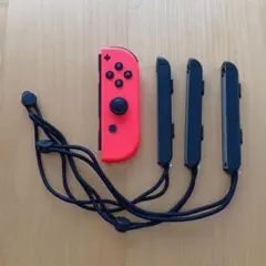 ジャング品☆Nintendo Switch ジョイコン 赤 ストラップ付き