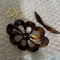 バレッタ2点とイヤカーフセット