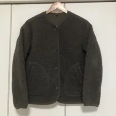 ユニクロ　フリースノーカラージャケット　Lサイズ