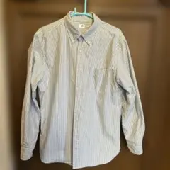 UNIQLOストライプ コットンシャツ Lサイズ
