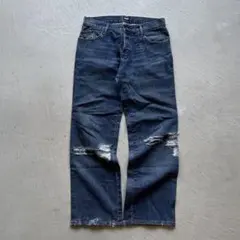 Levi's 501 W36 ダメージ加工 デニムパンツ フィリピン製 - メルカリ