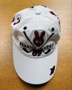 PEARLY GATES 刺繍キャップ ホワイト