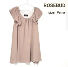 ROSEBUD　シフォンワンピース　ドレス 結婚式　謝恩会 マタニティ