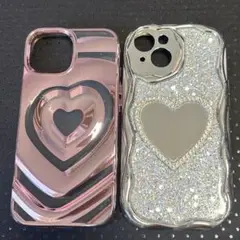 iPhone15 ケース 2個セット ミラー