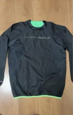 Under Armour YXL ピステ・ウィンドブレーカー ブラック/グリーン