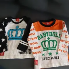 BABY DOLL 長袖カットソー 90cm 2枚セット