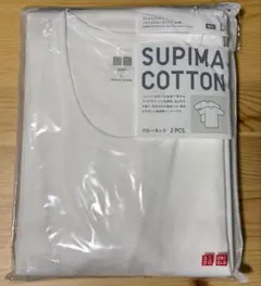 未使用新品　ユニクロ　スーピマコットン　クルーネックTシャツ　L 2枚組