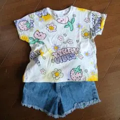 【夏コーデ　サイズ100】Tシャツ 短パンセットのサムネイル