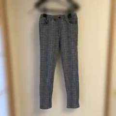 チェック柄160cm ズボン（裏地あり）