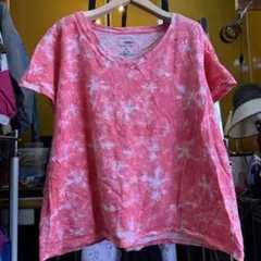 アメリカ古着SONOMA THE EVERYDAY TEE 1X ピンクタイダイ