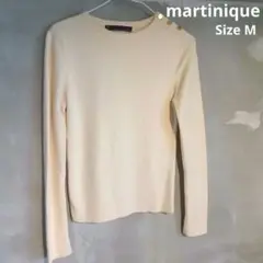 martinique アイボリー 長袖ニットセーター