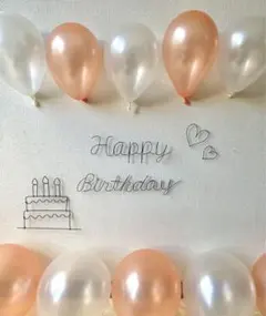 【まる。様専用ページ】誕生日飾り 虫ピン付き ワイヤークラフト 風船