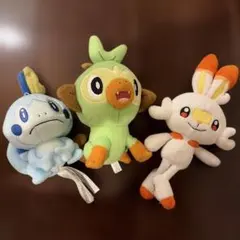 포켓몬 センター ぬいぐるみ サルノリ ヒバニー メッソン 3点セット